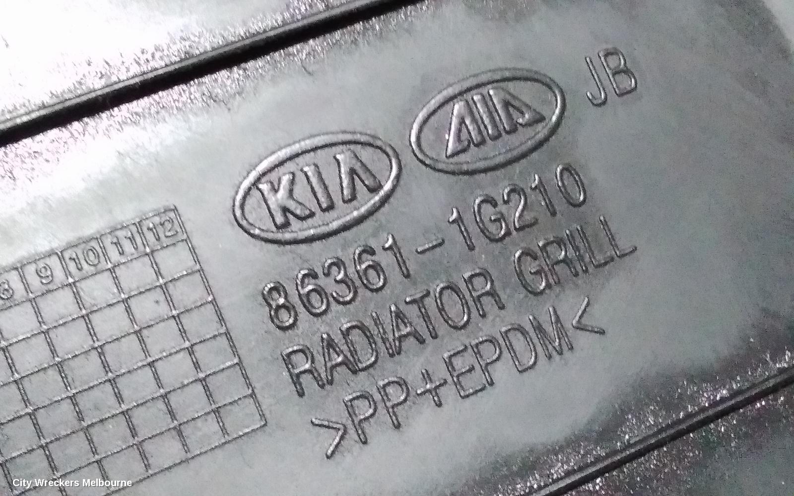 KIA RIO GRILLE, RADIATOR GRILLE, JB, HATCH, 08/2005 - 07/2009
