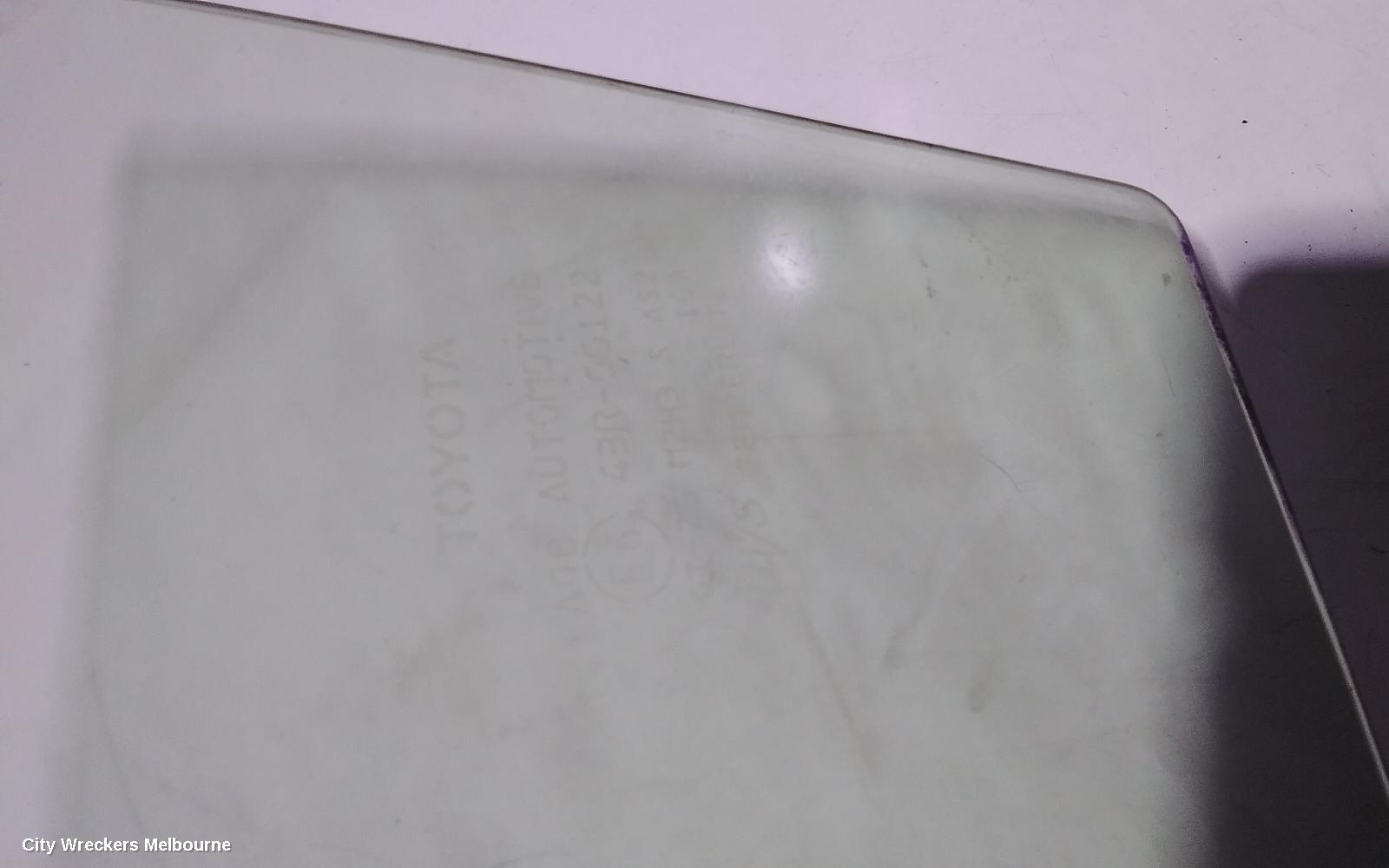 TOYOTA RAV4 LEFT REAR DOOR WINDOW, XA40, GREEN TINT TYPE, 12/2012 - 11/2018