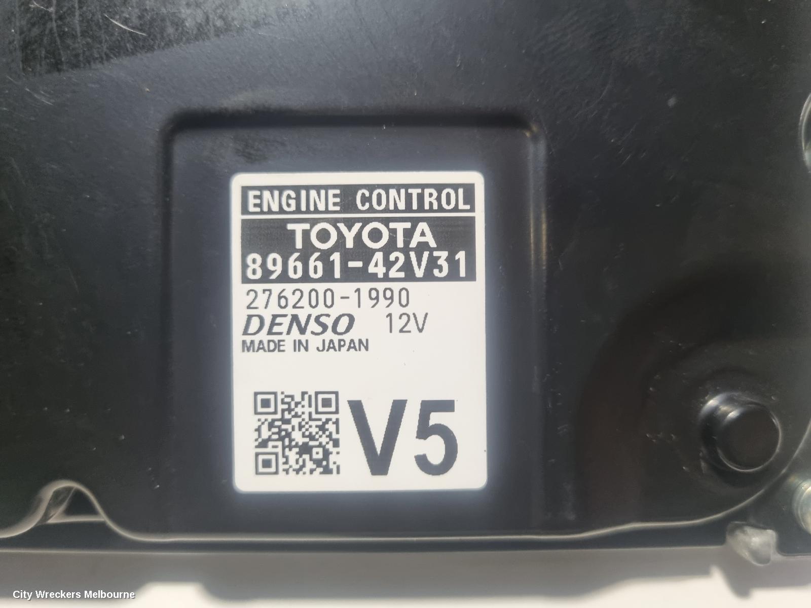 TOYOTA RAV4 ECU, ENGINE ECU, 2.0, 3ZR-FE, PETROL, AUTO T/M, ECU ONLY, ZSA42R, 12/2012 - 11/2018