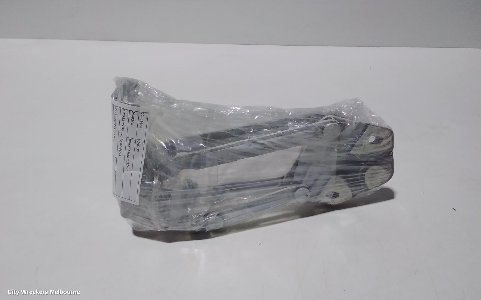 VOLKSWAGEN CADDY BONNET HINGE/STRUT, HINGES (PAIR), 2K, 12/2004 - 06/2015
