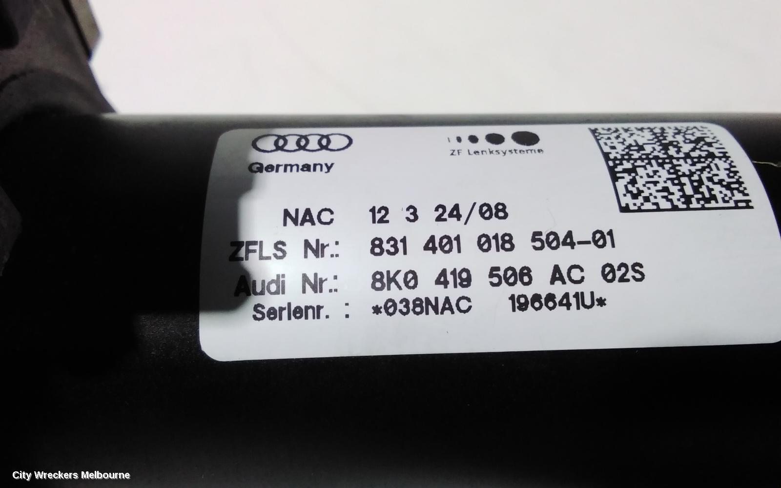 AUDI A4 STEERING COLUMN, B8 8K, 02/2008 - 09/2015