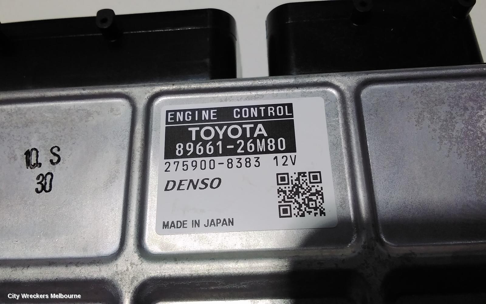TOYOTA HIACE ECU, ENGINE ECU, 3.0, 1KD-FTV, DIESEL, P/N 89661-26M70, ECU ONLY, KDH, 09/2006 - 04/2019