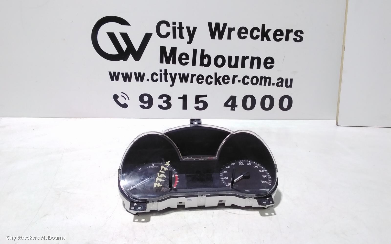MAZDA BT50 INSTRUMENT CLUSTER, INSTRUMENT CLUSTER, AUTO T/M, 2WD, UP-UR, 10/2011 - 06/2020