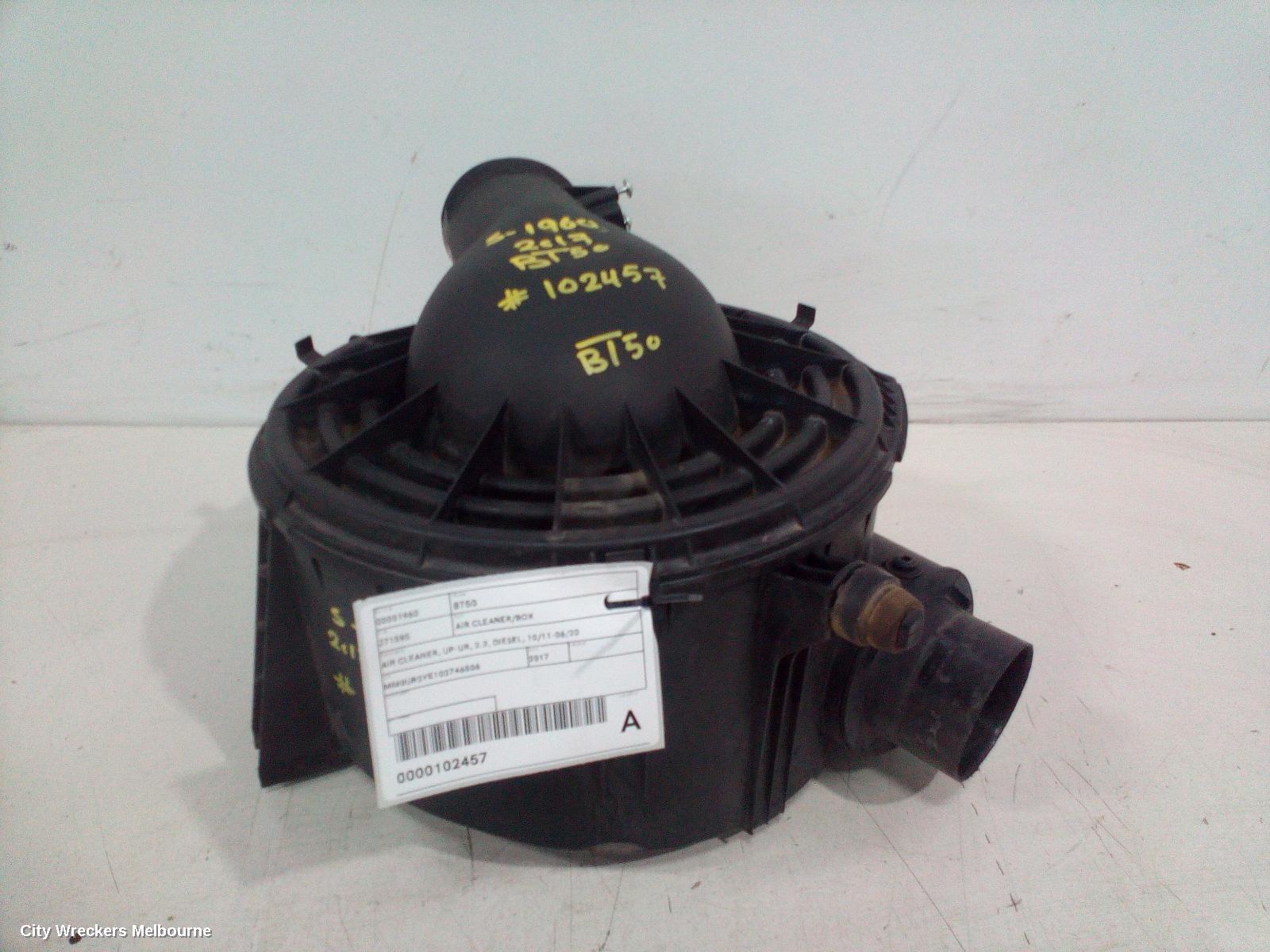 MAZDA BT50 AIR CLEANER/BOX, AIR CLEANER, UP-UR, 2.2, DIESEL, 10/2011 - 06/2020