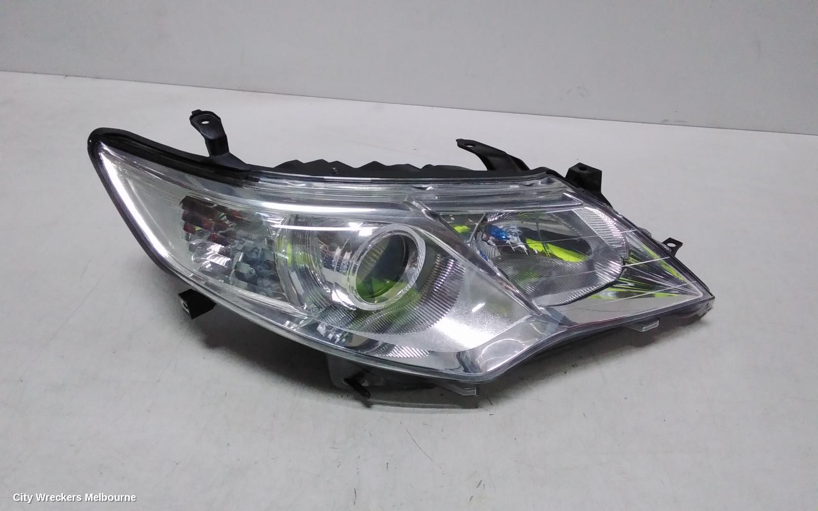 TOYOTA CAMRY RIGHT HEADLAMP, ASV50, CHROME TYPE, 12/2011 - 03/2015