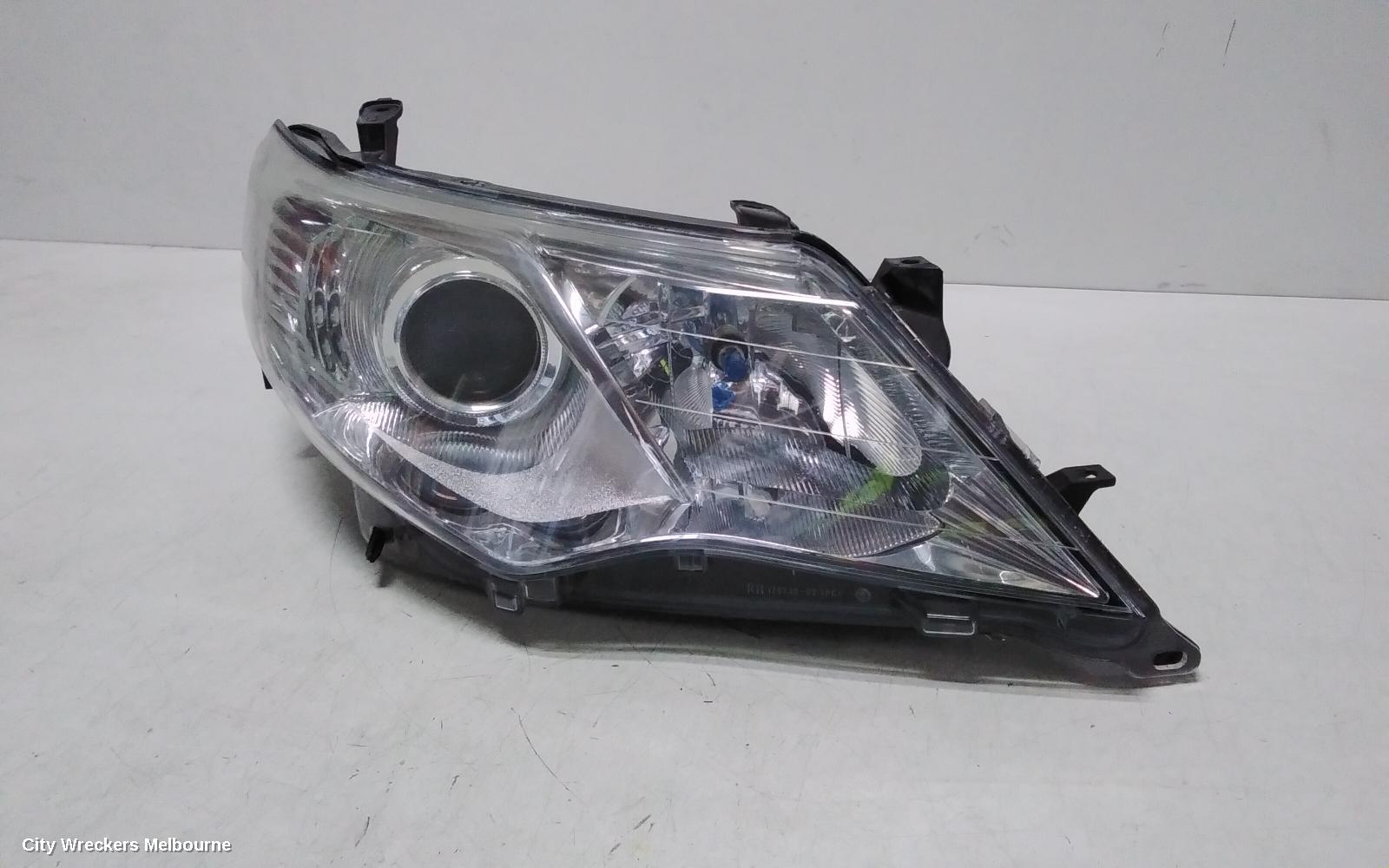 TOYOTA CAMRY RIGHT HEADLAMP, ASV50, CHROME TYPE, 12/2011 - 03/2015