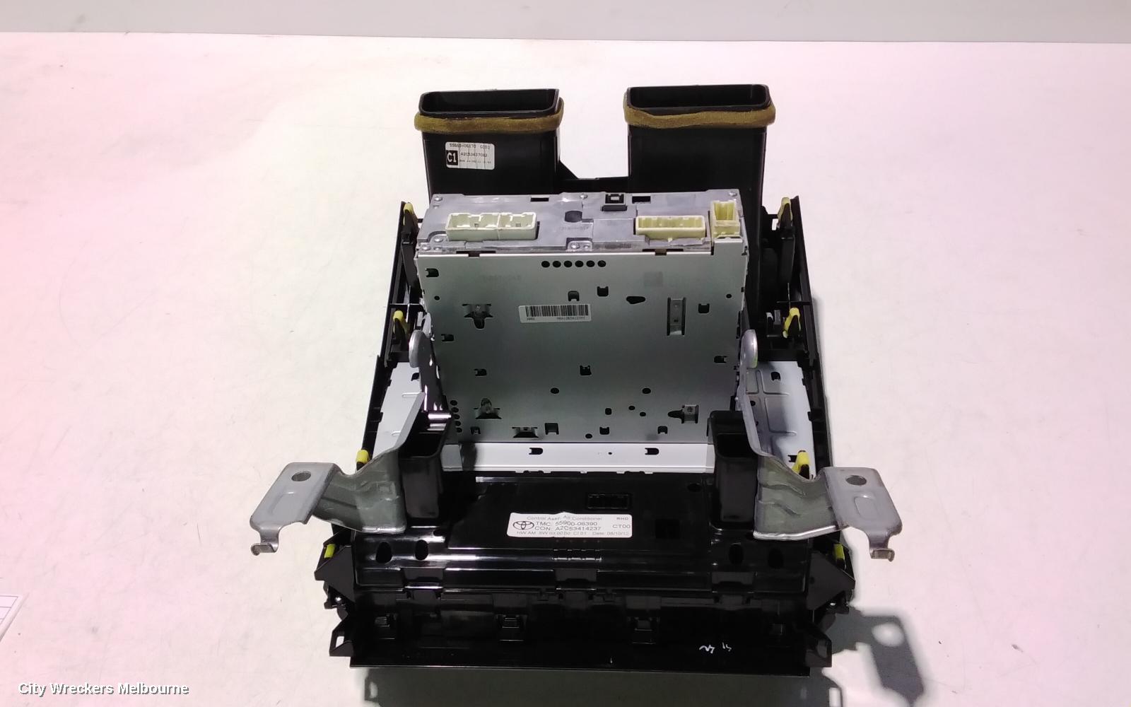TOYOTA CAMRY RADIO/CD/DVD/SAT/TV, SINGLE DISC CD PLAYER (P/N ON FACE 100025), ASV50/AVV50, 12/2011 - 05/2015