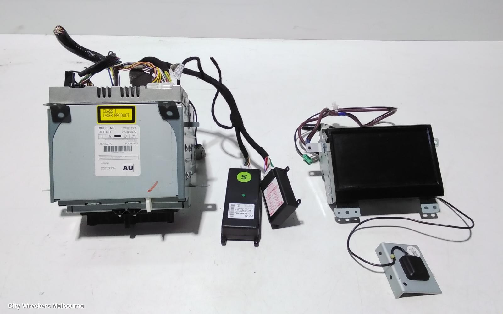 SUBARU TRIBECA RADIO/CD/DVD/SAT/TV, DISPLAY UNIT ONLY, 7IN, B9, 10/2006 - 01/2014