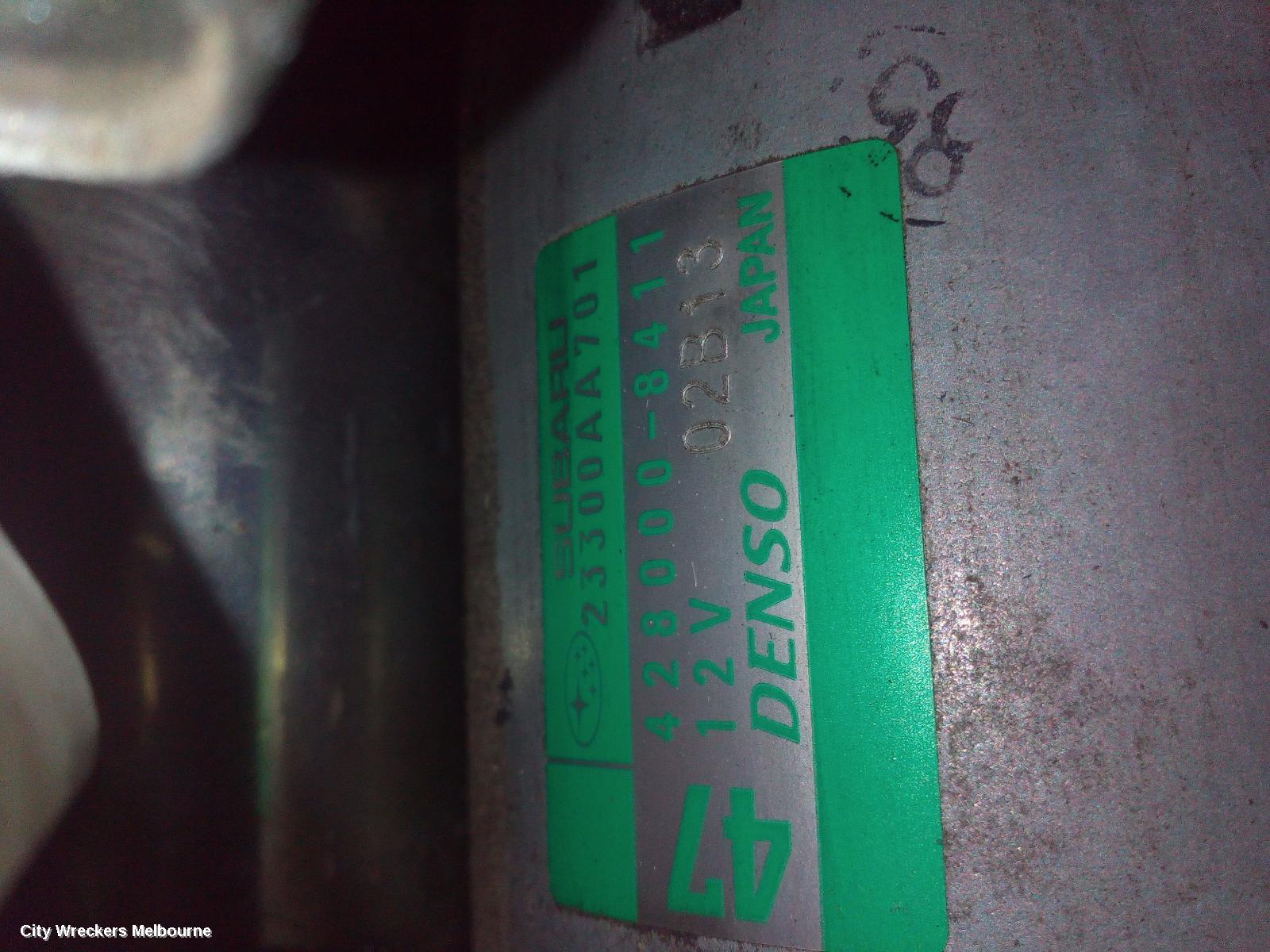 SUBARU FORESTER STARTER, PETROL, FB25, AUTO, CVT, SJ, 12/2012 - 08/2018
