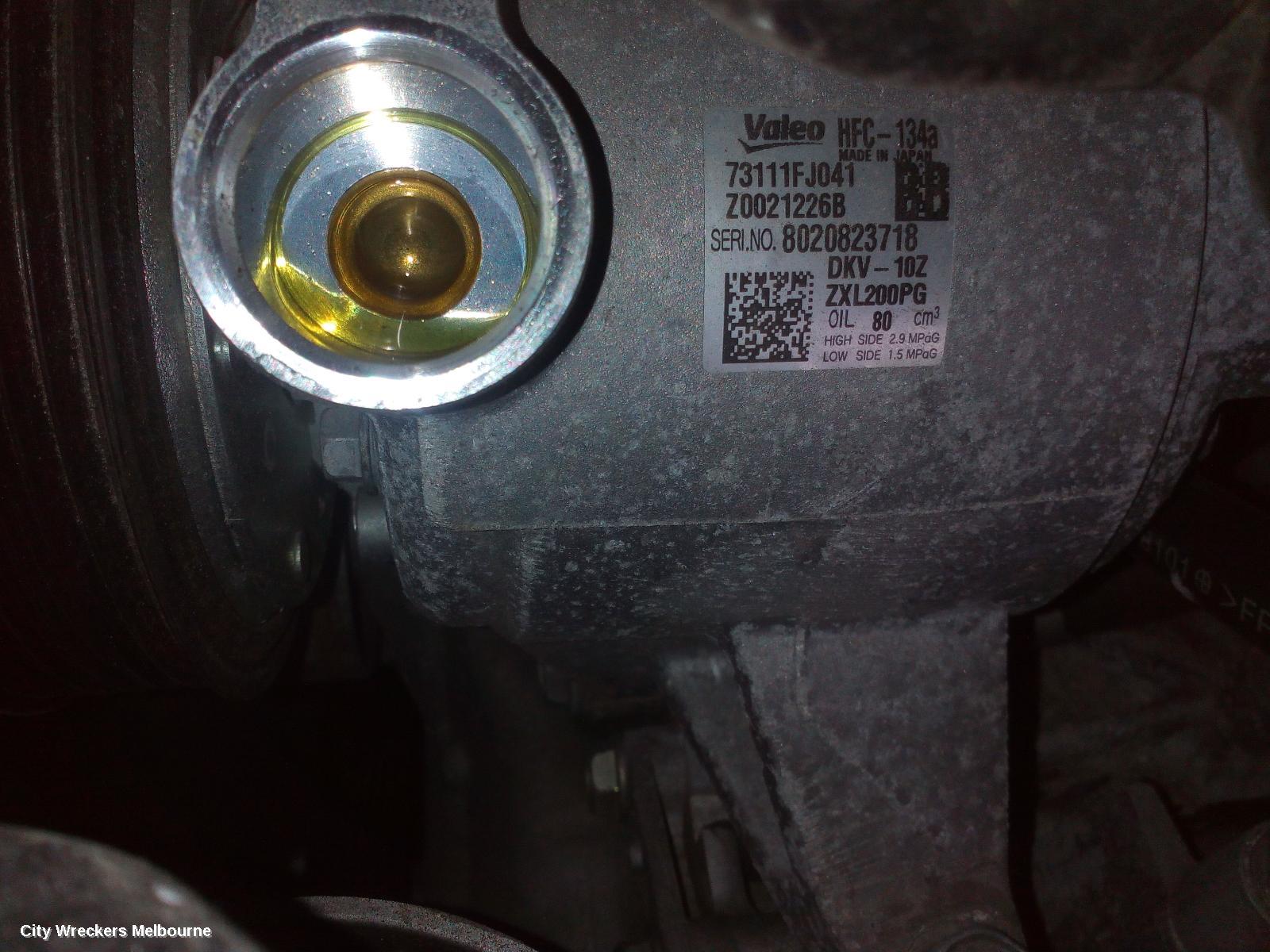 SUBARU FORESTER ALTERNATOR, PETROL, 2.5, FB25, P/N 23700AA760, SJ, 12/2012 - 08/2018