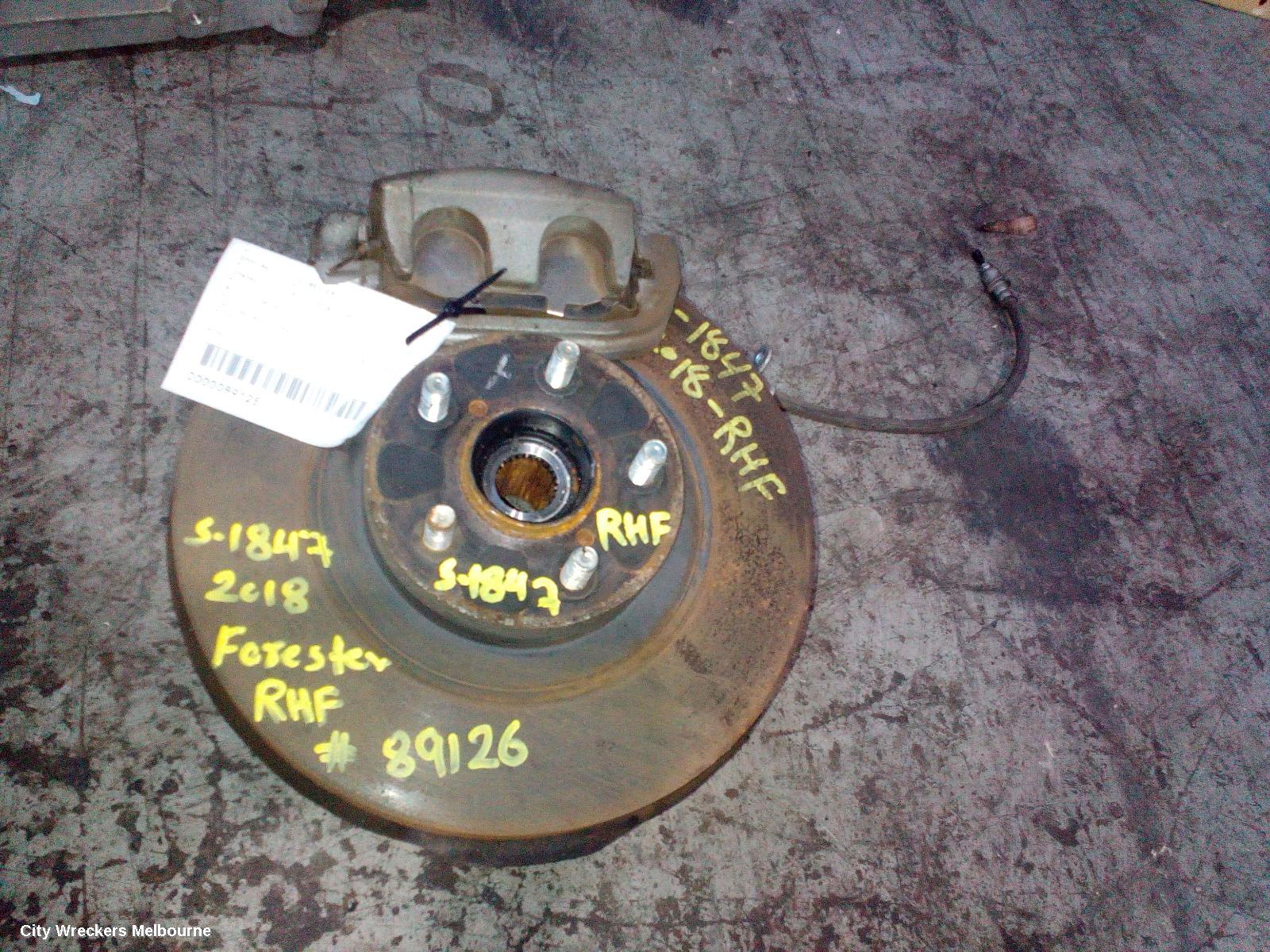 SUBARU FORESTER RIGHT FRONT HUB ASSEMBLY, SJ, 12/2013 - 08/2018
