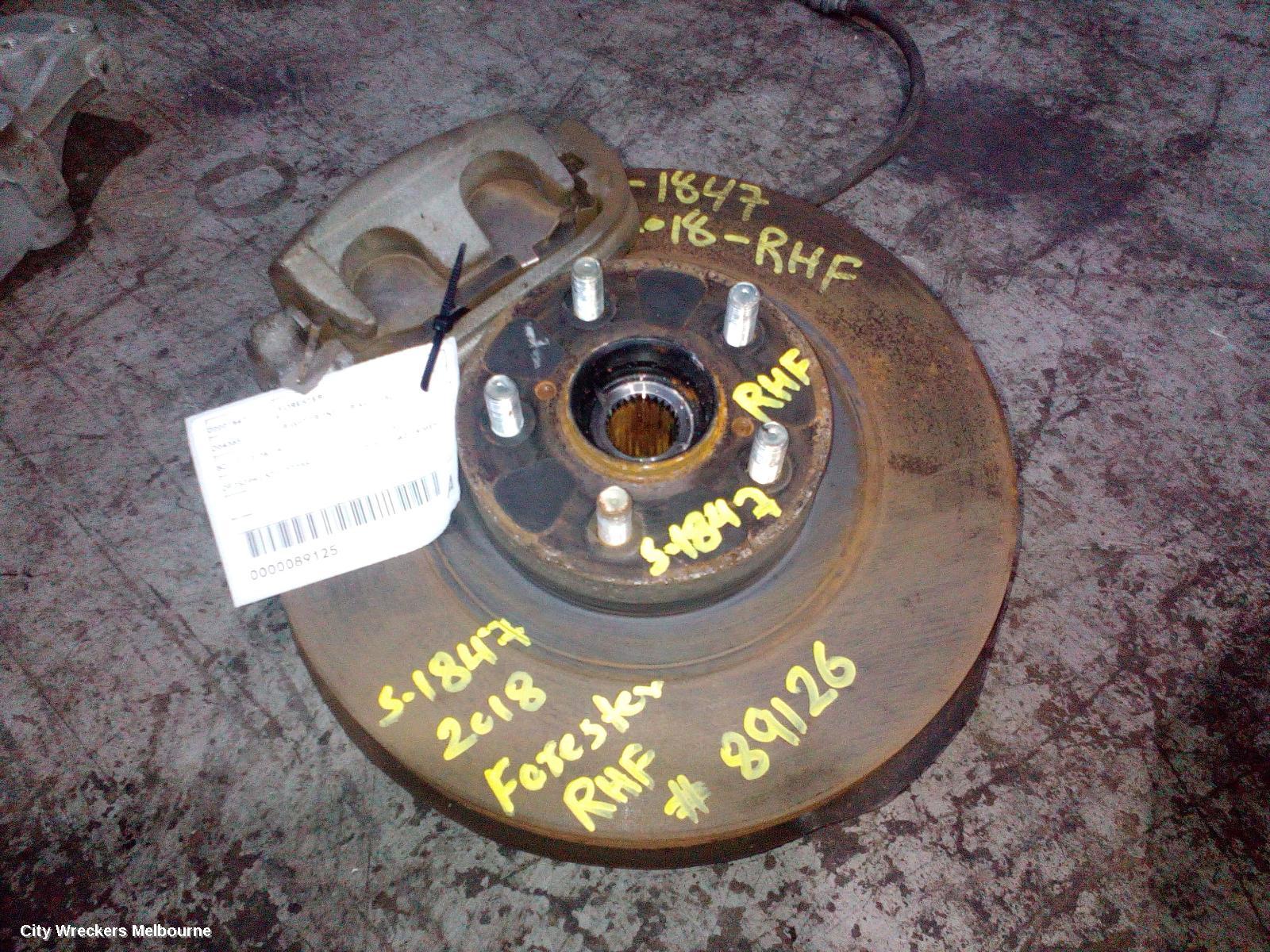 SUBARU FORESTER RIGHT FRONT HUB ASSEMBLY, SJ, 12/2013 - 08/2018