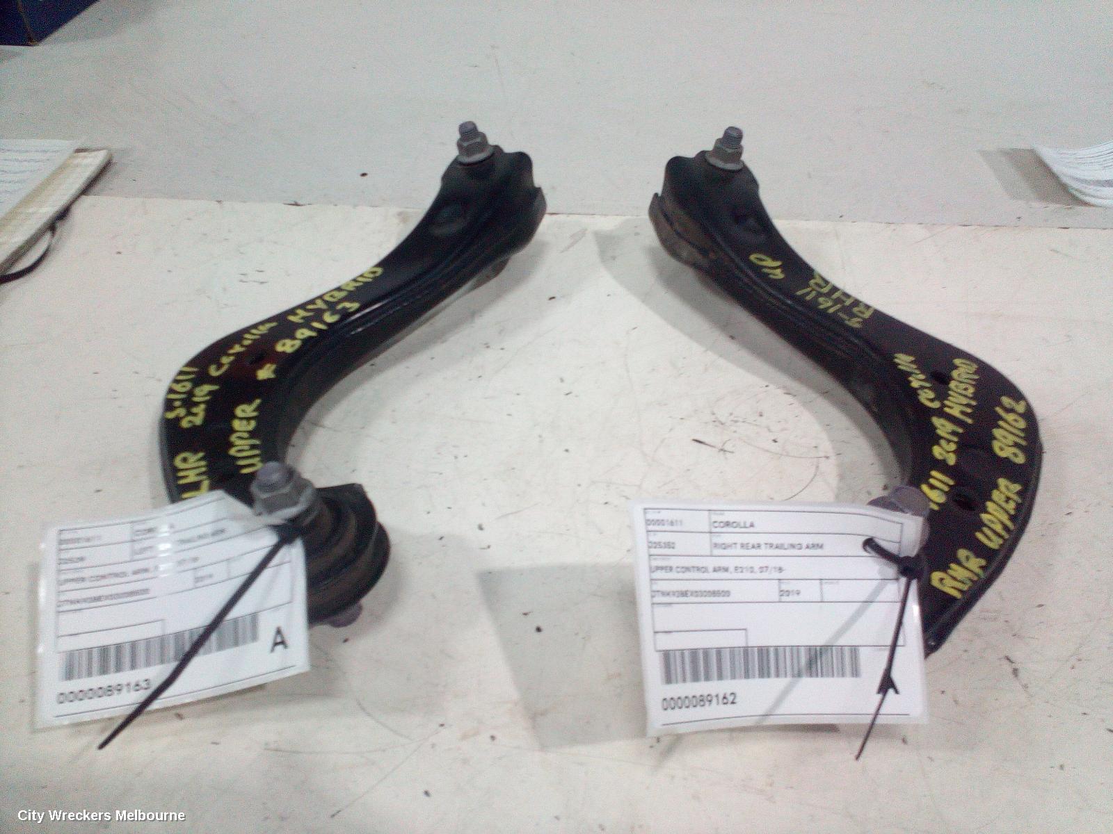 TOYOTA COROLLA RIGHT REAR TRAILING ARM, UPPER CONTROL ARM, E210, 07/2018 ONWARDS