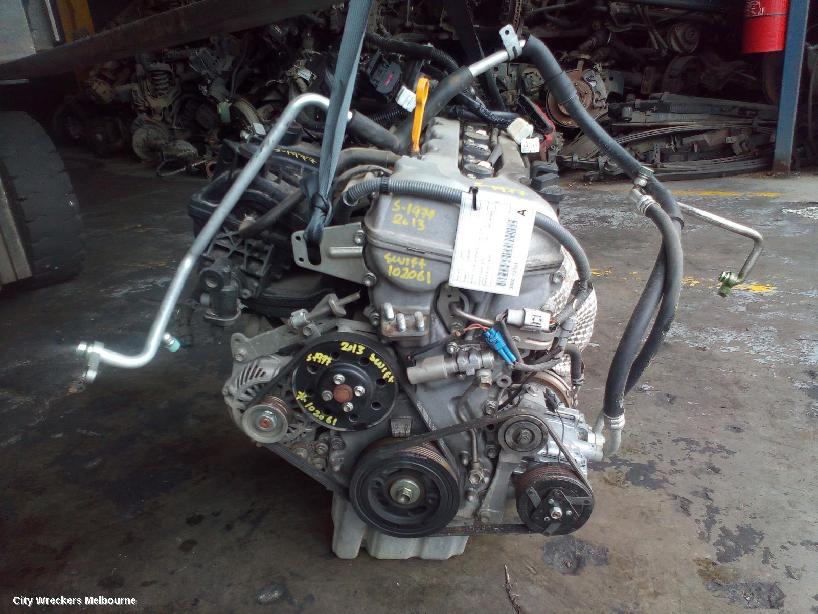 SUZUKI SWIFT ENGINE, PETROL, 1.6, M16A, SPORTS, FZ, 08/2010 - 03/2017