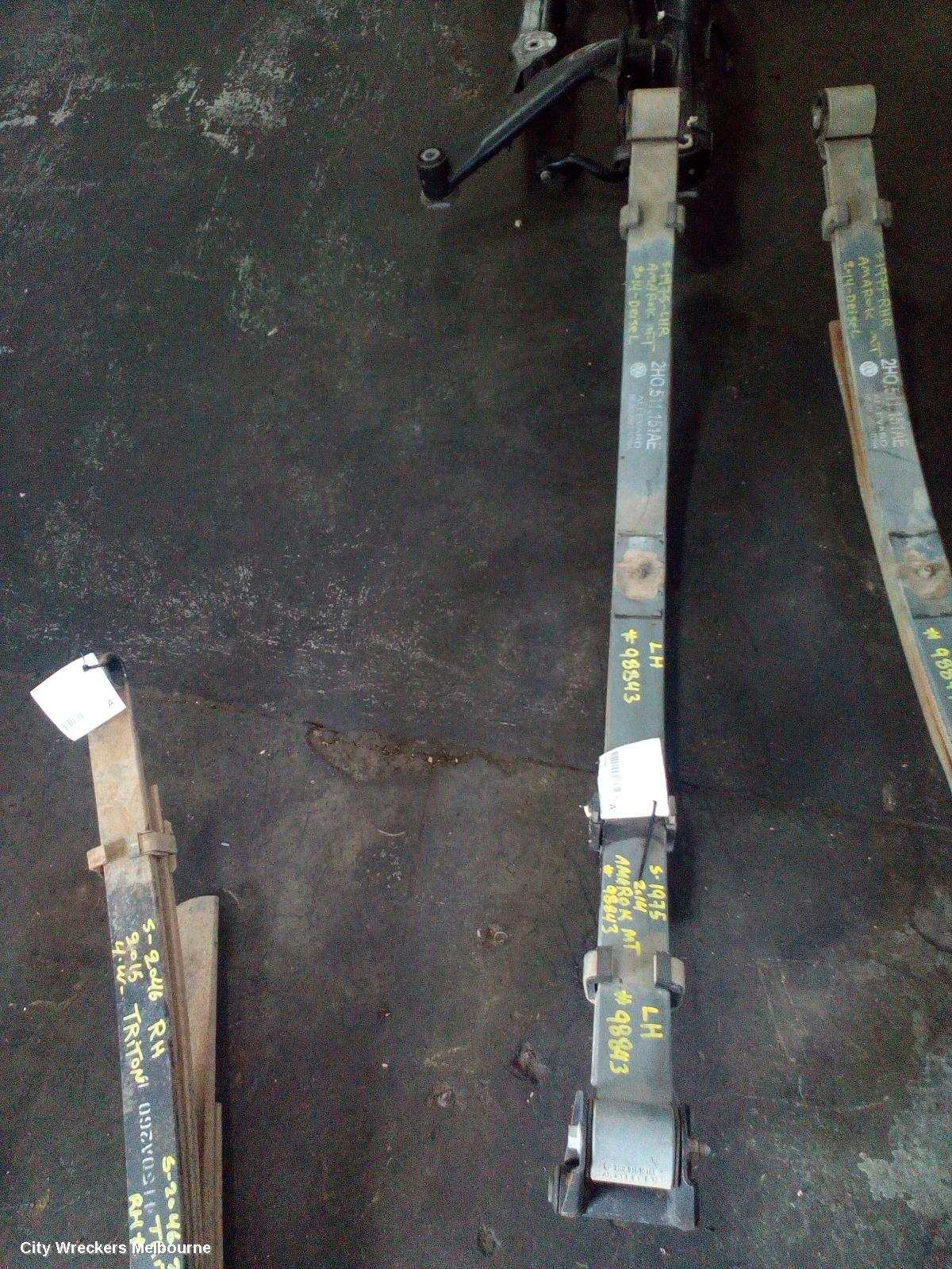 VOLKSWAGEN AMAROK REAR LEAF SPRING, 2H, LH SIDE, 12/2010 ONWARDS