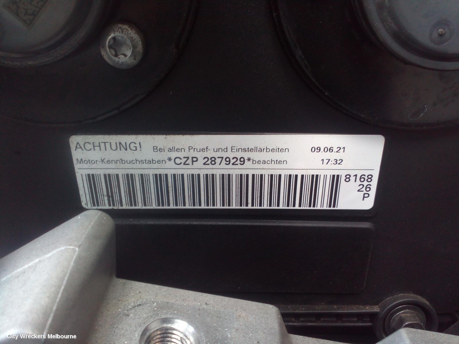 VOLKSWAGEN T-ROC ENGINE, PETROL, 2.0, TURBO, CZPB CODE, A1, 03/2020 ONWARDS