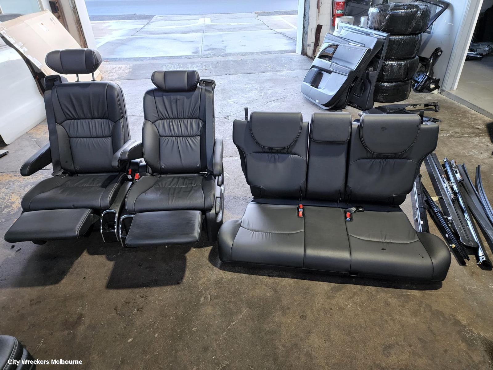 HONDA ODYSSEY COMPLETE INTERIOR, LEATHER, BLACK, RC1, 02/2014 ONWARDS