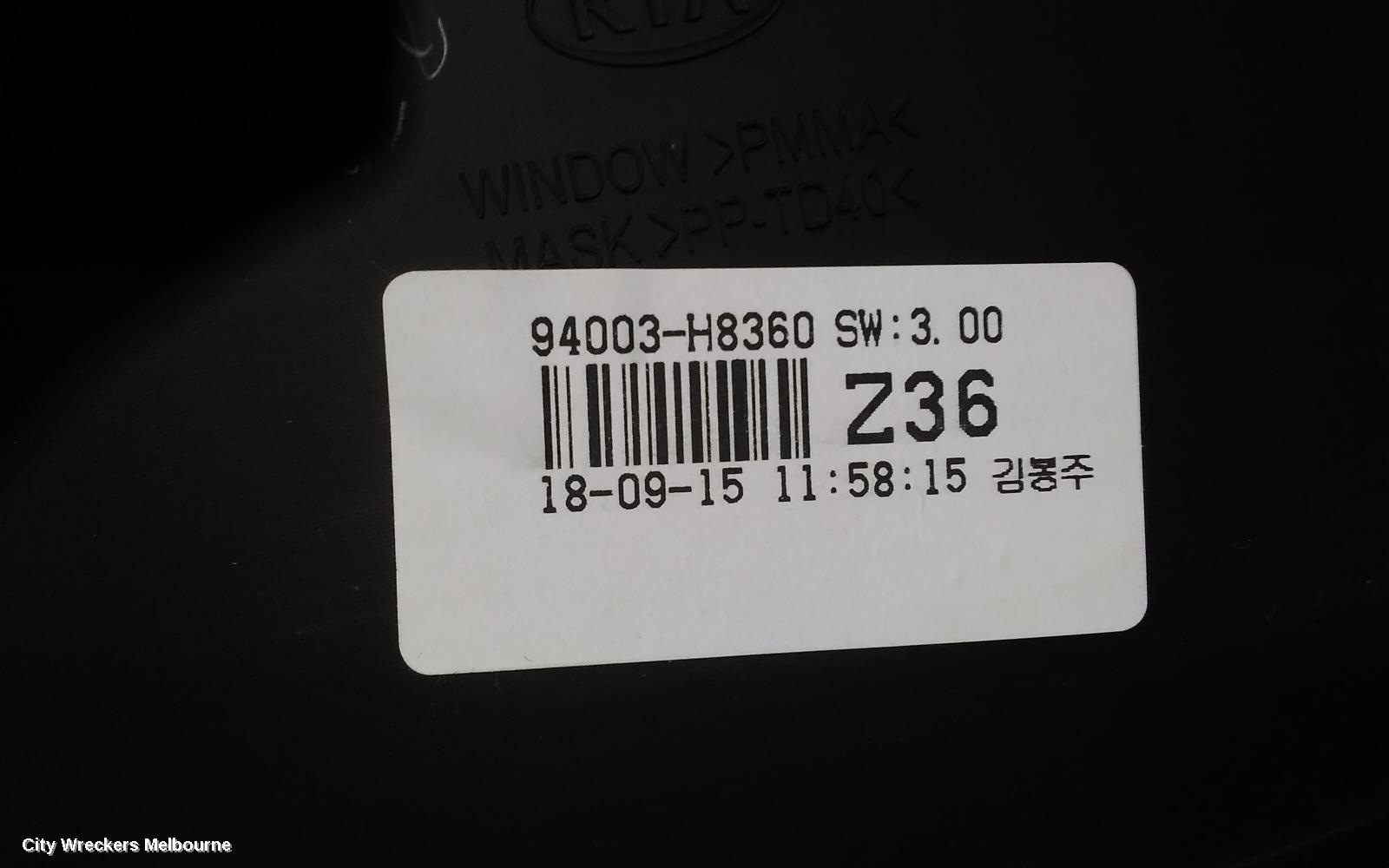 KIA RIO INSTRUMENT CLUSTER, AUTO T/M, S/SI/SLI/SPORT, YB, 12/2016 - 06/2020