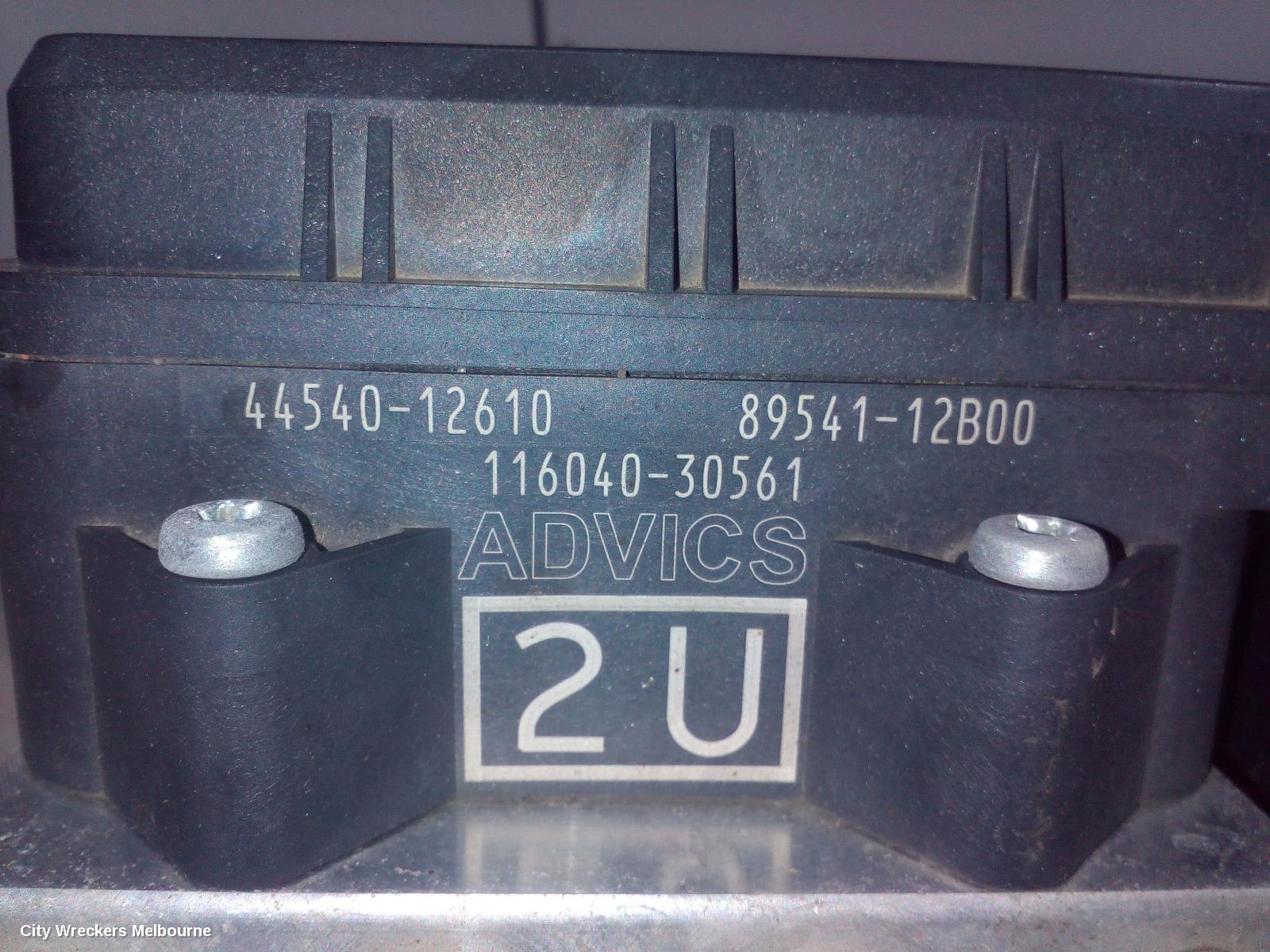 TOYOTA COROLLA ABS PUMP/MODULATOR, ZRE182R, HATCH, NON HYBRID, AUTO T/M, 10/2012 - 03/2015