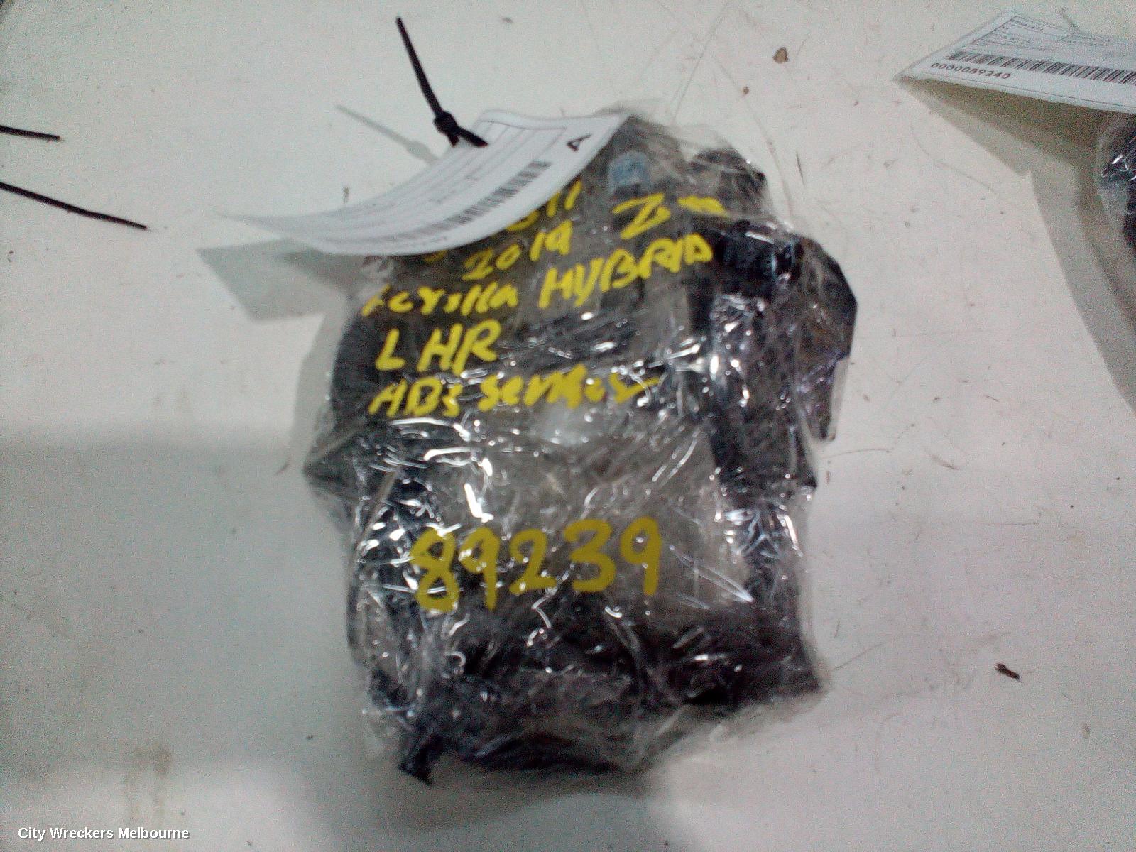 TOYOTA COROLLA ABS SENSOR, LH REAR, E210, 07/2018 ONWARDS