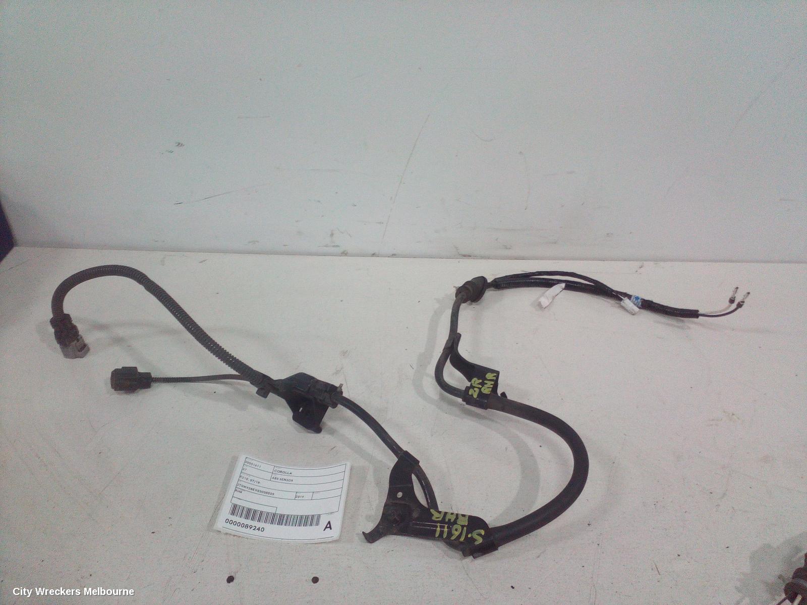 TOYOTA COROLLA ABS SENSOR, RH REAR, E210, 07/2018 ONWARDS