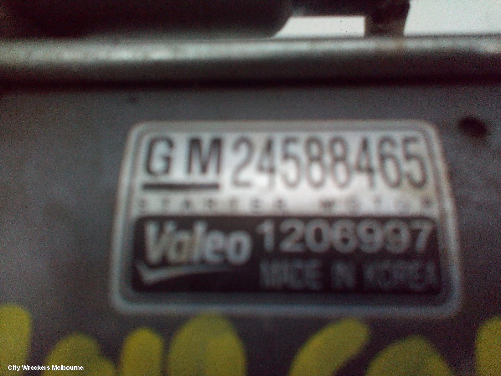 HOLDEN COLORADO STARTER, DIESEL, RG/RG7, 07/2016 - 12/2020