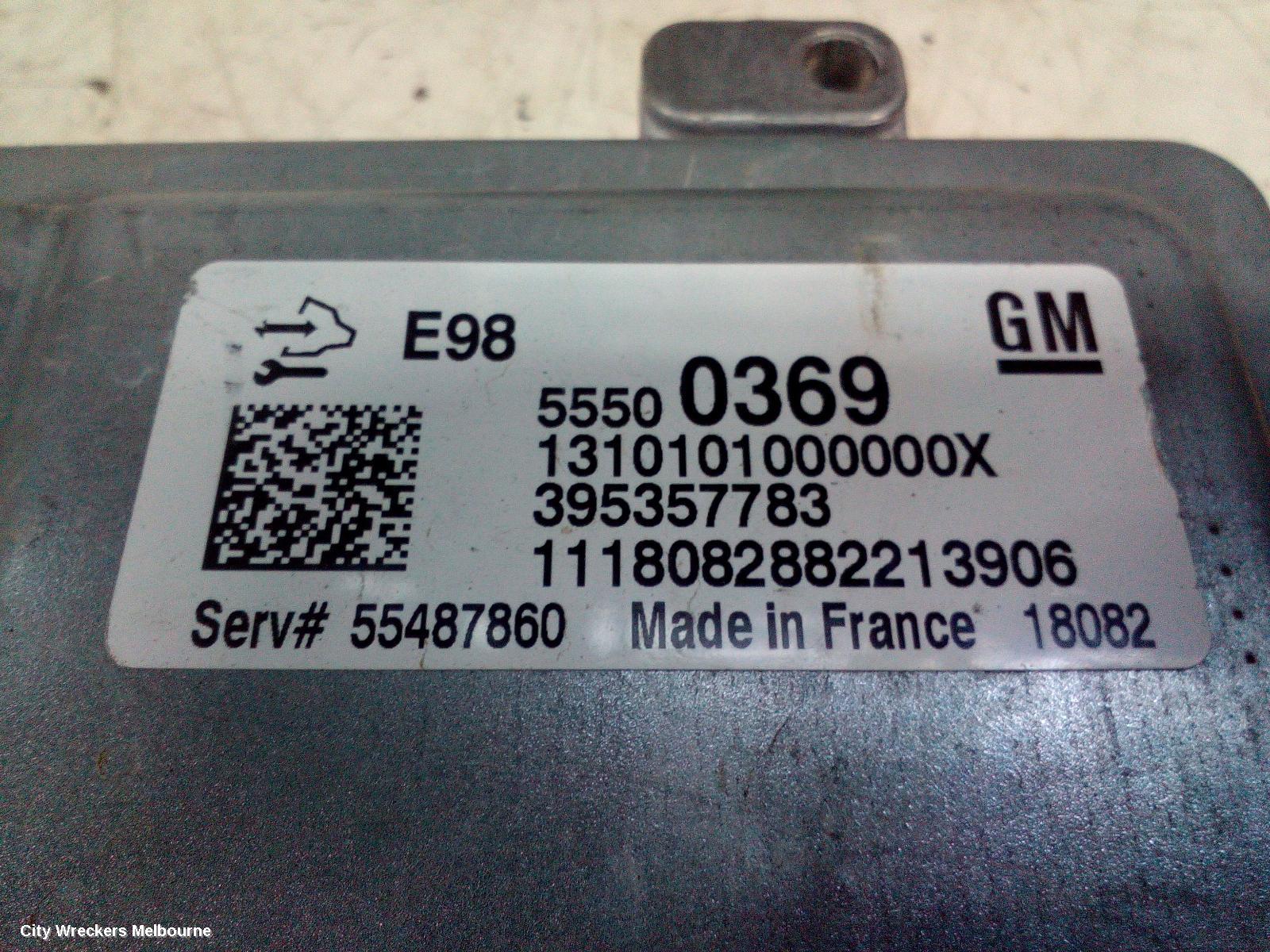 HOLDEN COLORADO ECU, ENGINE ECU, 2.8, DIESEL, P/N 55487860, ECU ONLY, RG, 01/2012 - 12/2020