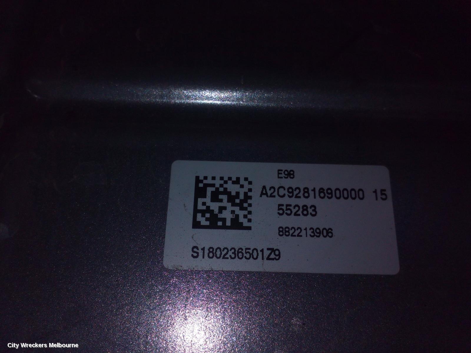 HOLDEN COLORADO ECU, ENGINE ECU, 2.8, DIESEL, P/N 55487860, ECU ONLY, RG, 01/2012 - 12/2020