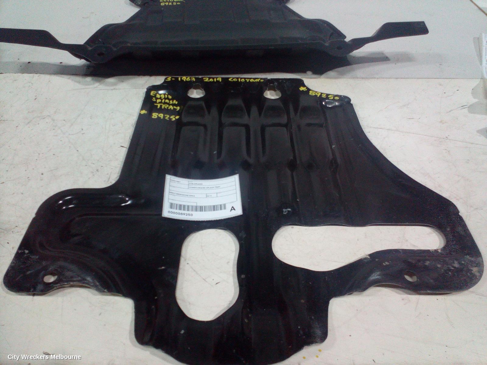 HOLDEN COLORADO LOWER ENGINE SPLASH TRAY, RG, 07/2016 - 12/2020