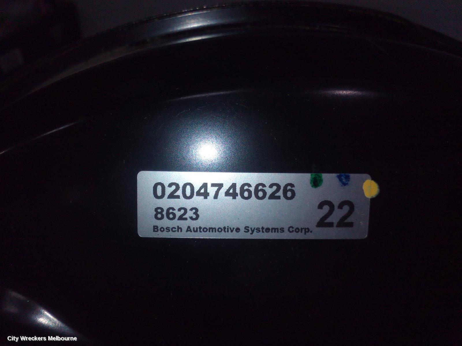 HOLDEN COLORADO BRAKE BOOSTER, RG/RG 7, AUTO T/M, 01/2012 - 12/2020