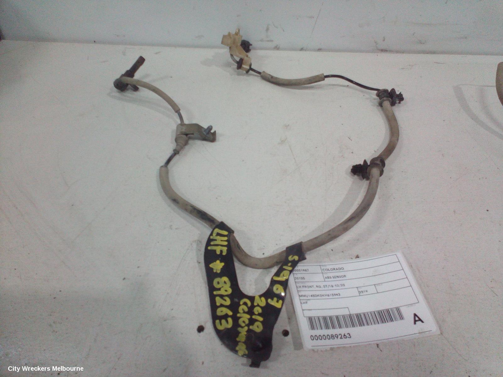 HOLDEN COLORADO ABS SENSOR, LH FRONT, RG, 07/2016 - 12/2020