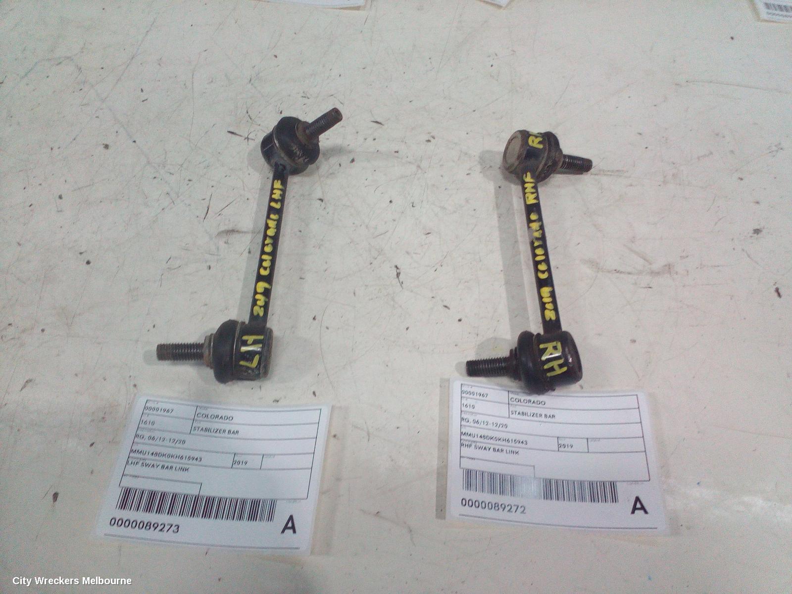 HOLDEN COLORADO STABILISER BAR, RG, 06/2012 - 12/2020