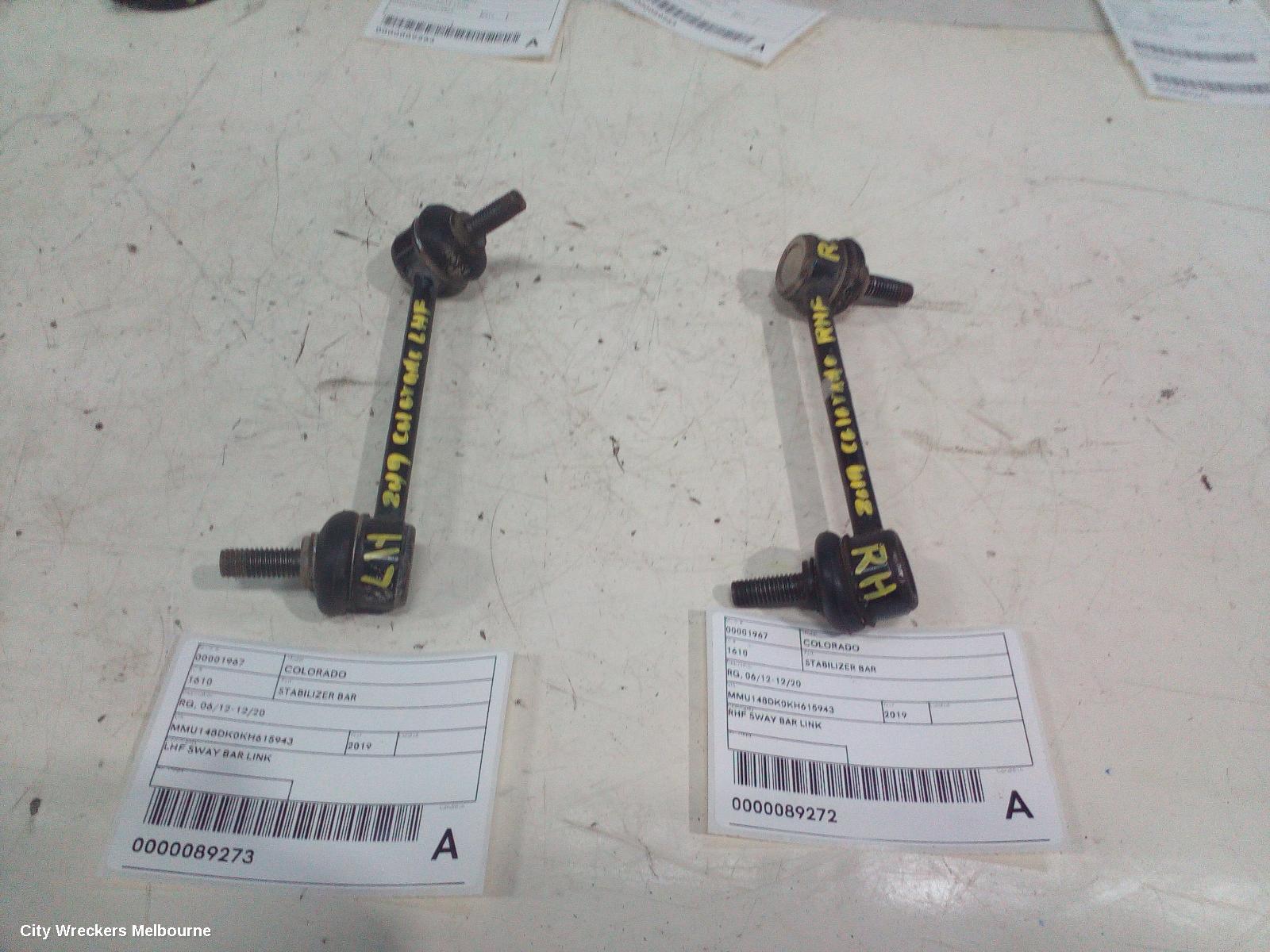 HOLDEN COLORADO STABILISER BAR, RG, 06/2012 - 12/2020