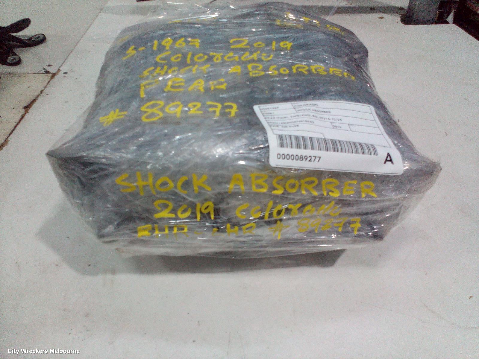 HOLDEN COLORADO SHOCK ABSORBER, REAR (PAIR), 2WD/4WD, RG, 07/2016 - 12/2020