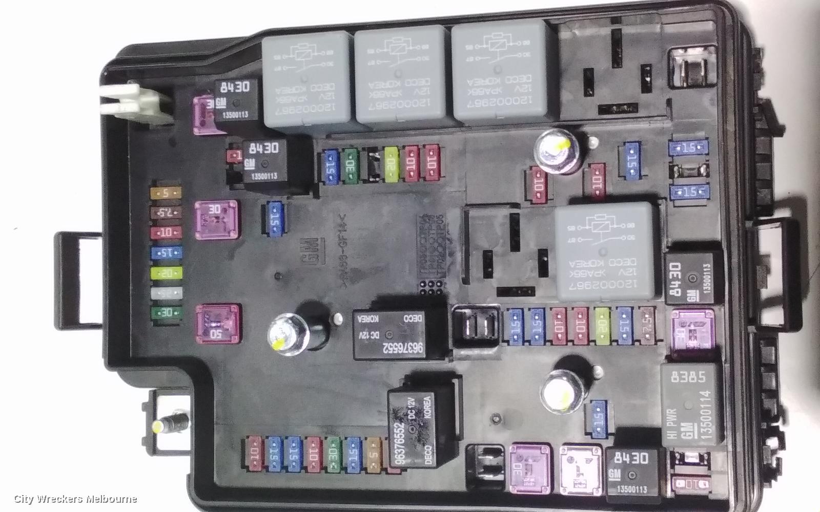 HOLDEN COLORADO FUSE BOX, ENGINE BAY, RG, 01/2012 - 12/2020