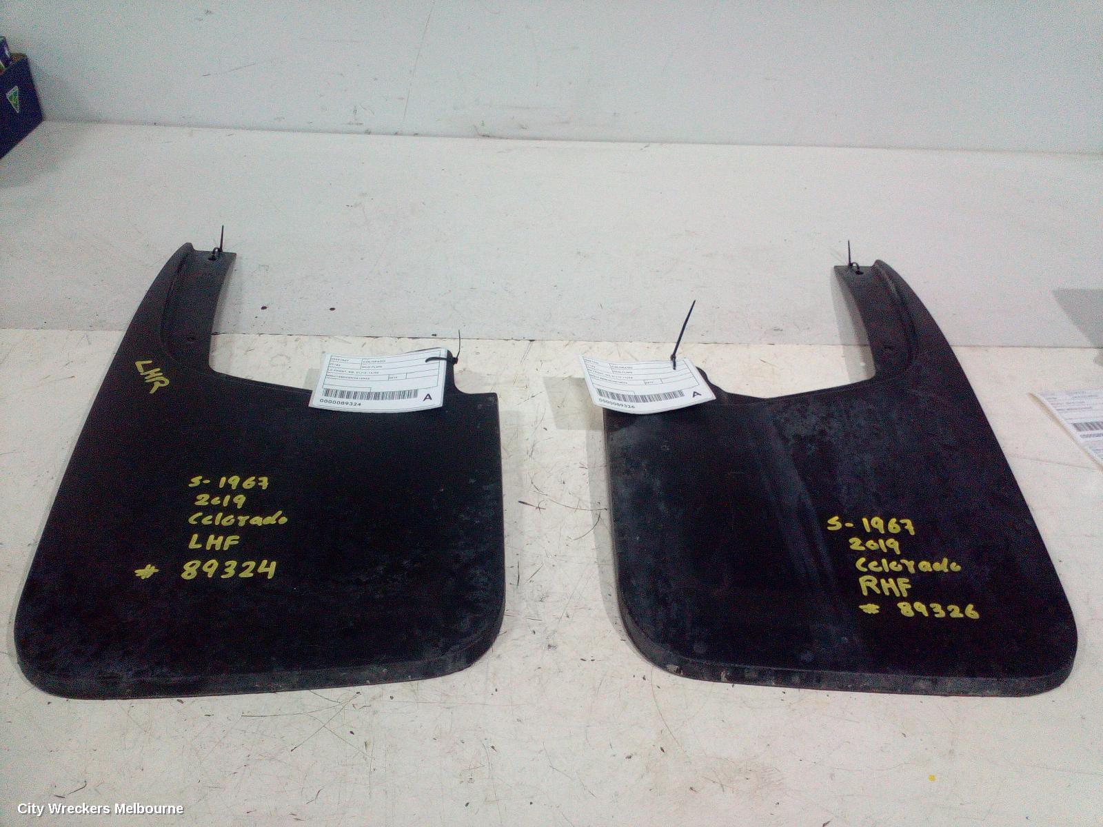 HOLDEN COLORADO MUD FLAPS, LH FRONT, RG, 01/2012 - 12/2020
