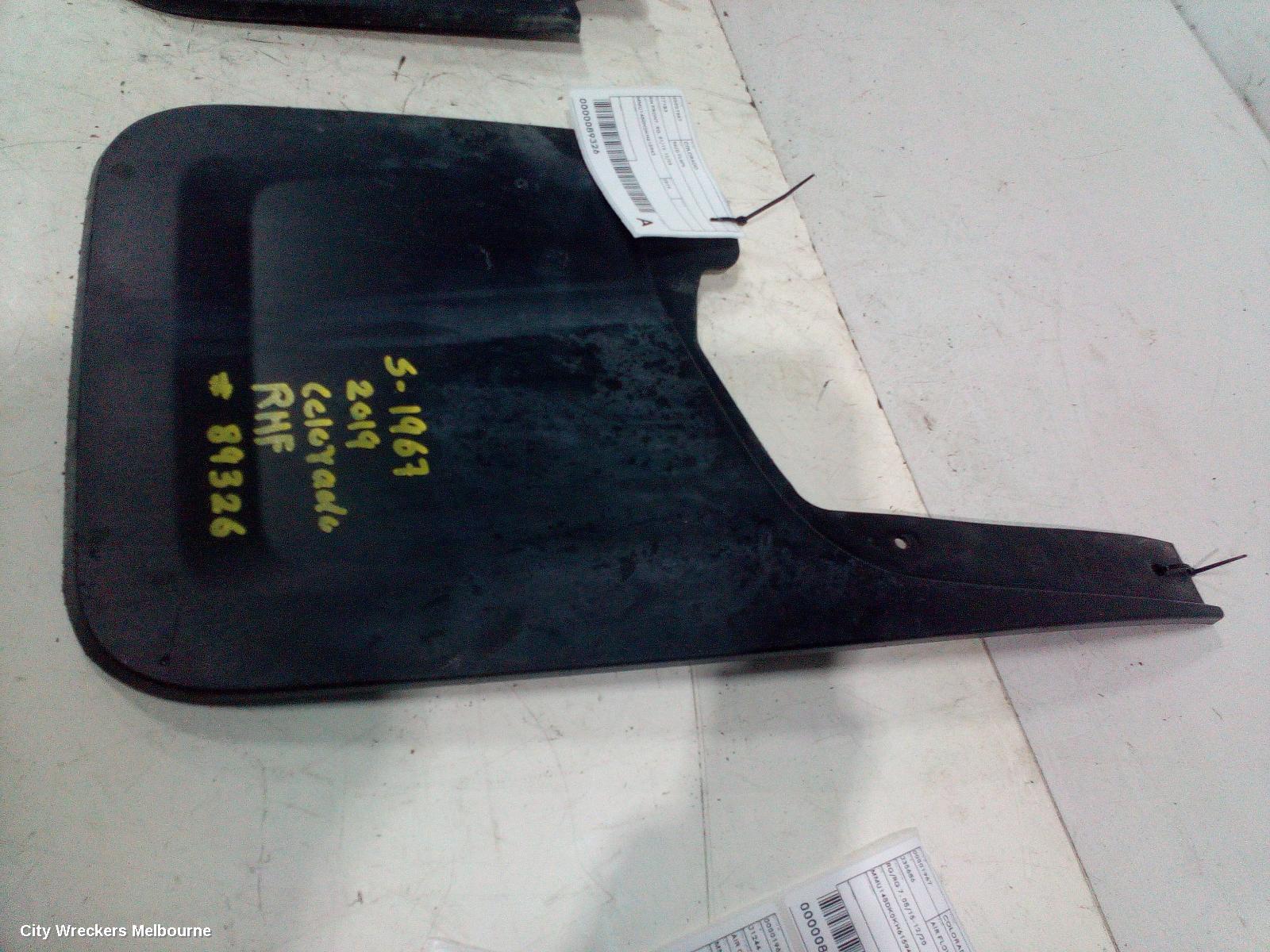HOLDEN COLORADO MUD FLAPS, RH FRONT, RG, 01/2012 - 12/2020