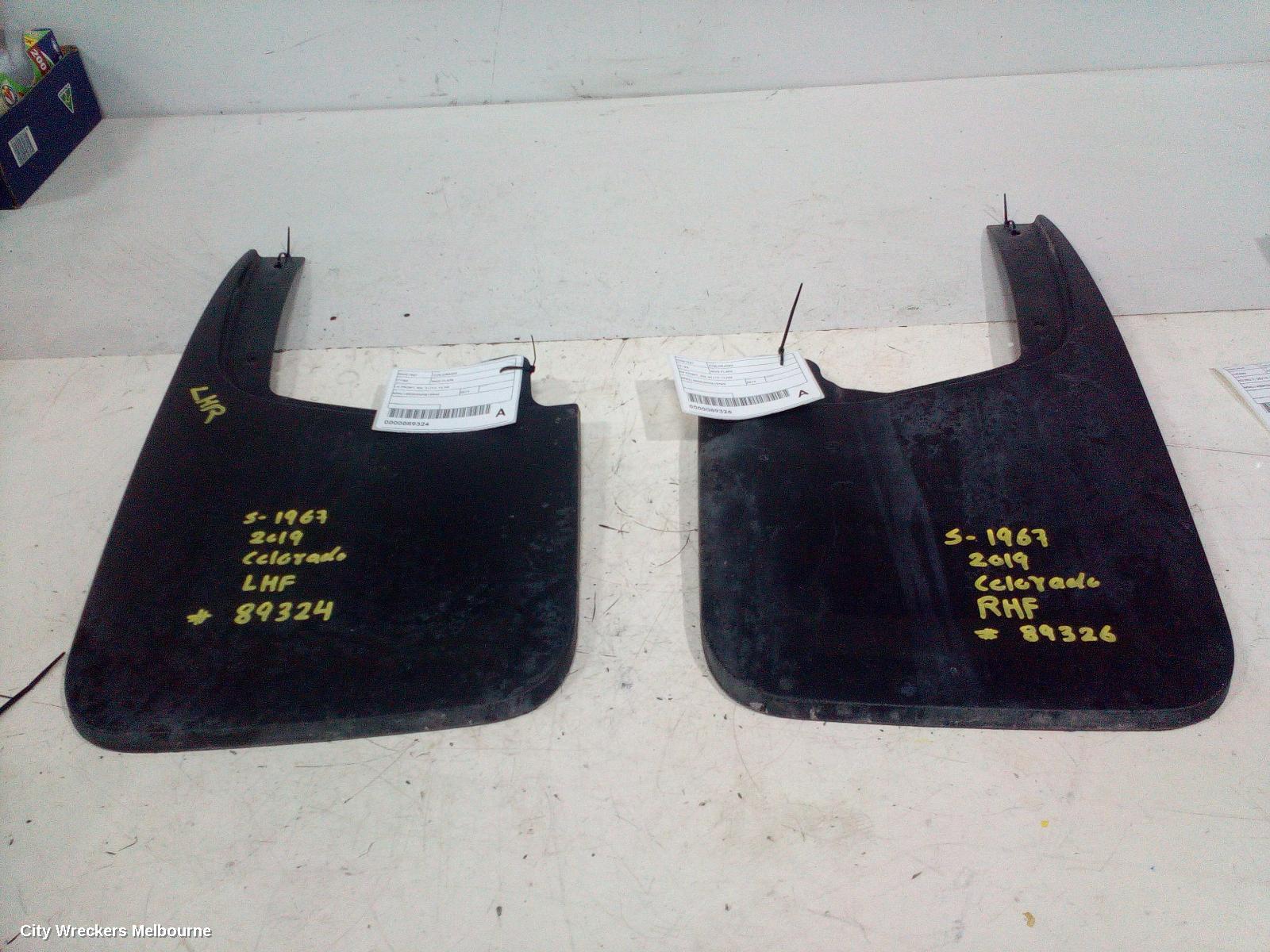 HOLDEN COLORADO MUD FLAPS, RH FRONT, RG, 01/2012 - 12/2020