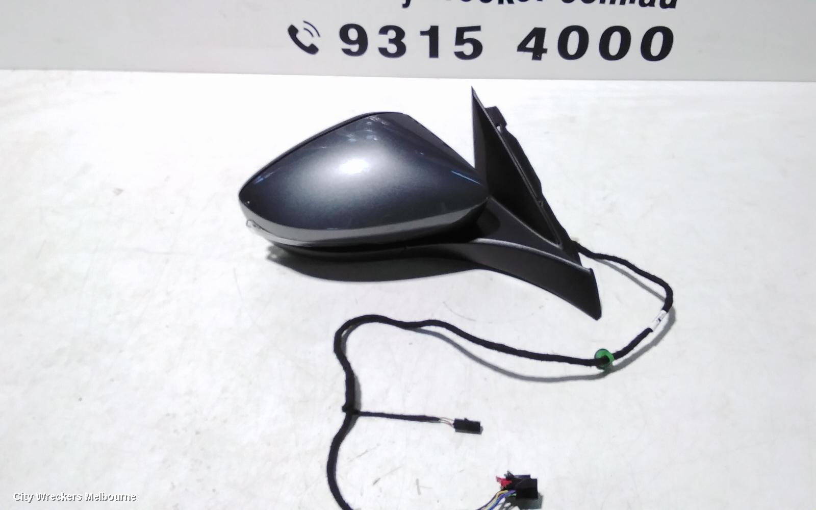 VOLKSWAGEN T-ROC RIGHT DOOR MIRROR, A1, POWER FOLD & HEATED TYPE, W/ BLIND SPOT TYPE, COLOUR CODED, 03/2020 - 07/2022