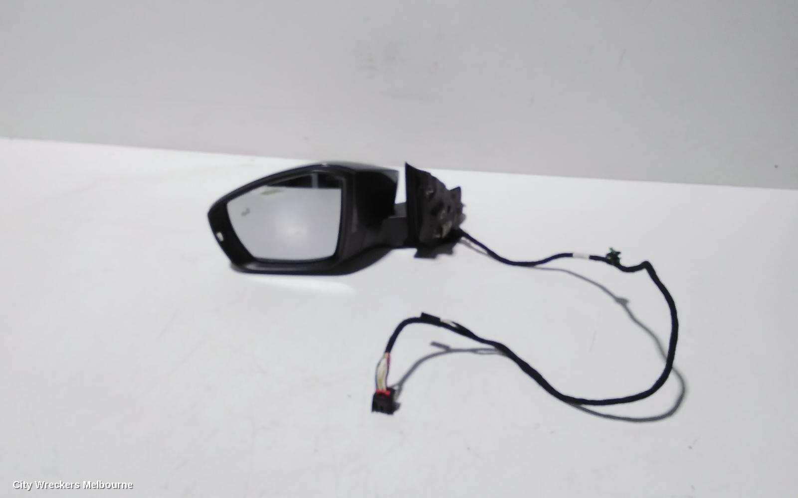 VOLKSWAGEN T-ROC LEFT DOOR MIRROR, A1, POWER FOLD & HEATED TYPE, W/ BLIND SPOT TYPE, COLOUR CODED, 03/2020 - 07/2022