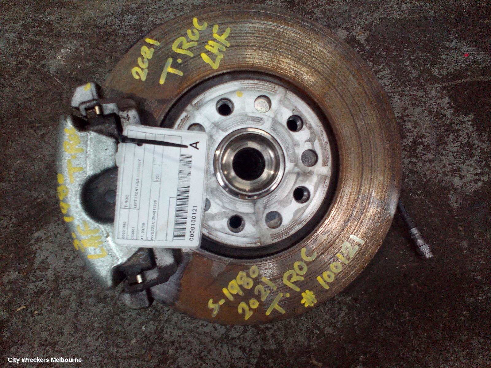 VOLKSWAGEN T-ROC LEFT FRONT HUB ASSEMBLY, A1, 03/2020 - 12/2025