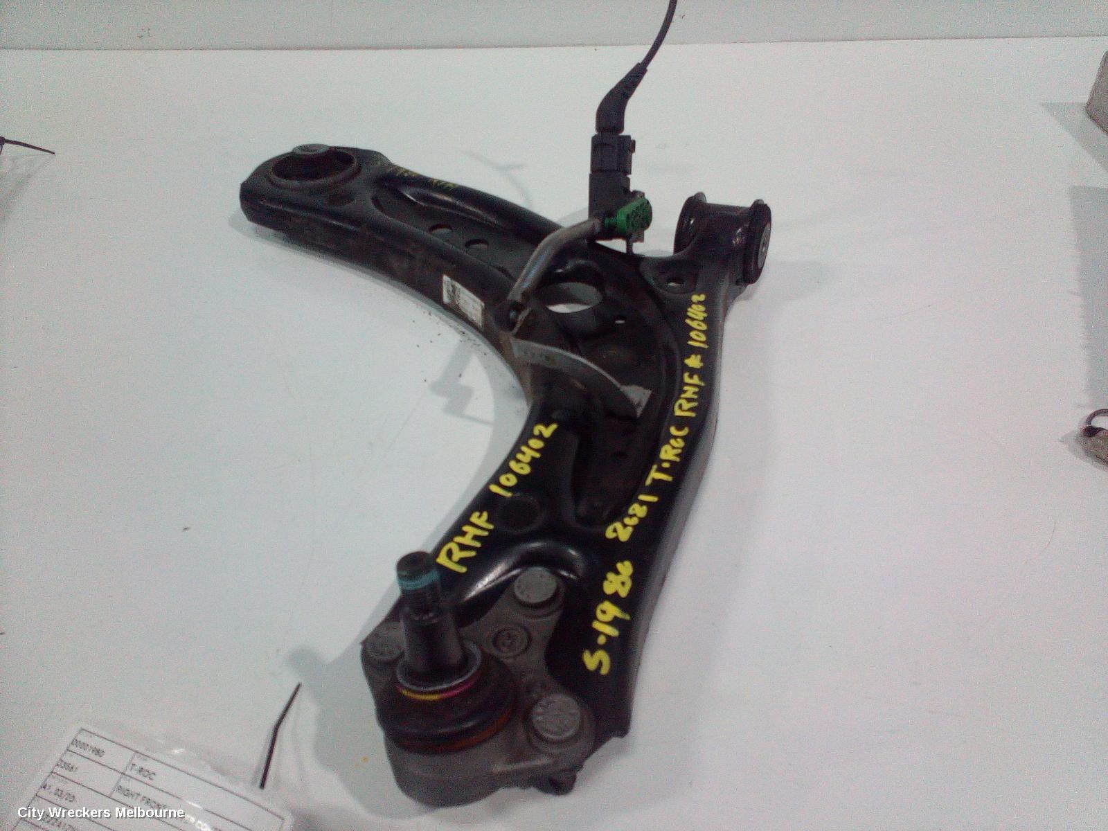 VOLKSWAGEN T-ROC RIGHT FRONT LOWER CONTROL ARM, A1, 03/2020 - 12/2025