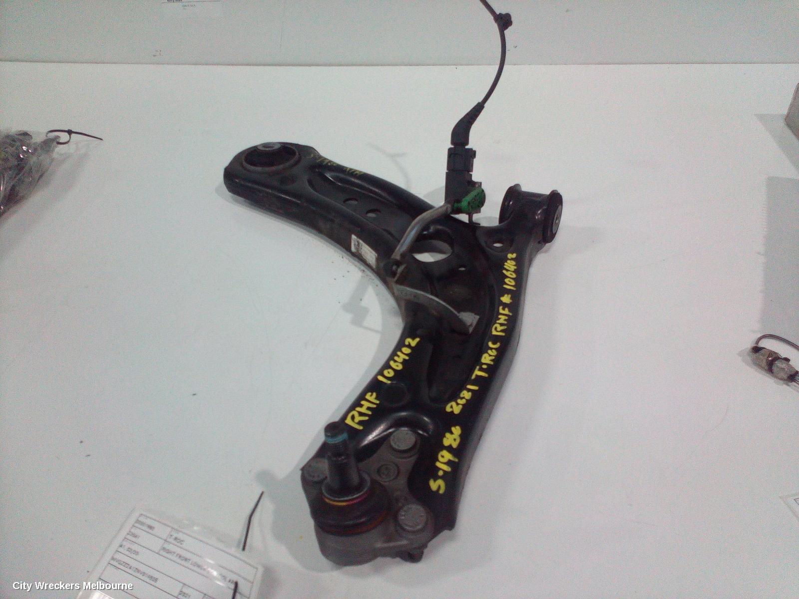 VOLKSWAGEN T-ROC RIGHT FRONT LOWER CONTROL ARM, A1, 03/2020 - 12/2025