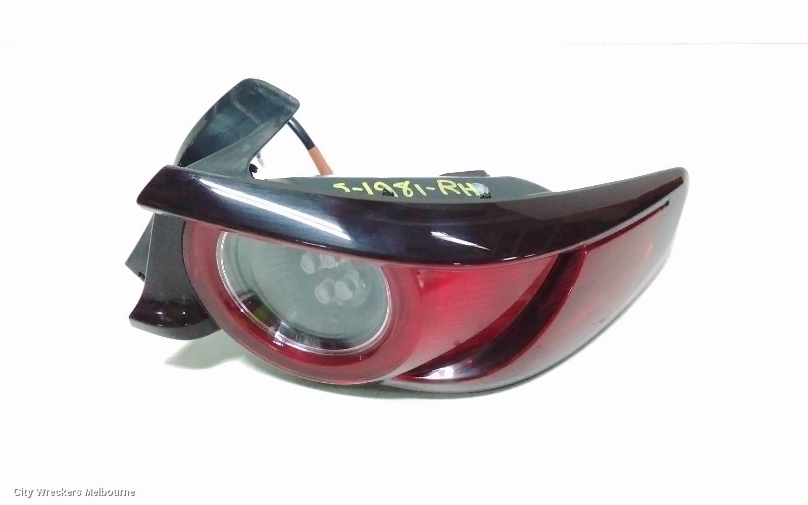 MAZDA 3 RIGHT TAILLIGHT, BP, IN BODY, W/ LED TYPE, HATCH, PURE/EVOLVE/TOURING/GT/GTX/GSX/SP20, 03/2019 - 09/2021