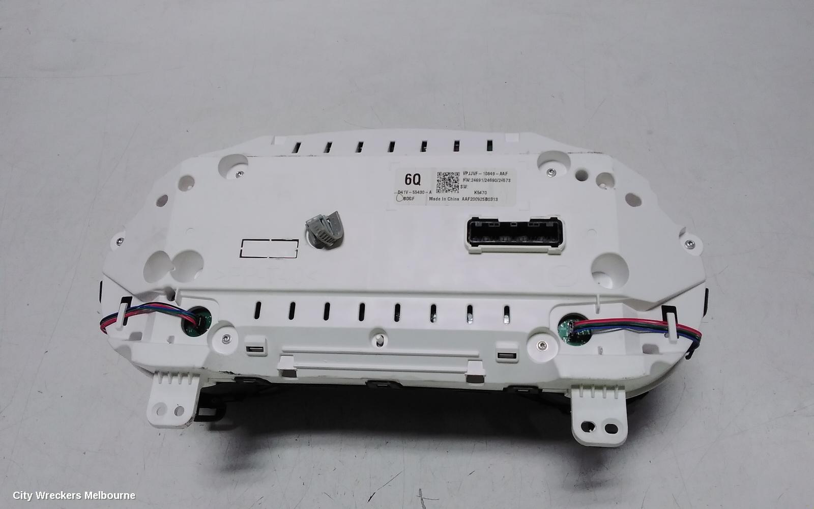 MAZDA 3 INSTRUMENT CLUSTER, INSTRUMENT CLUSTER, PETROL, AUTO T/M, BP, 03/2019 - 09/2021