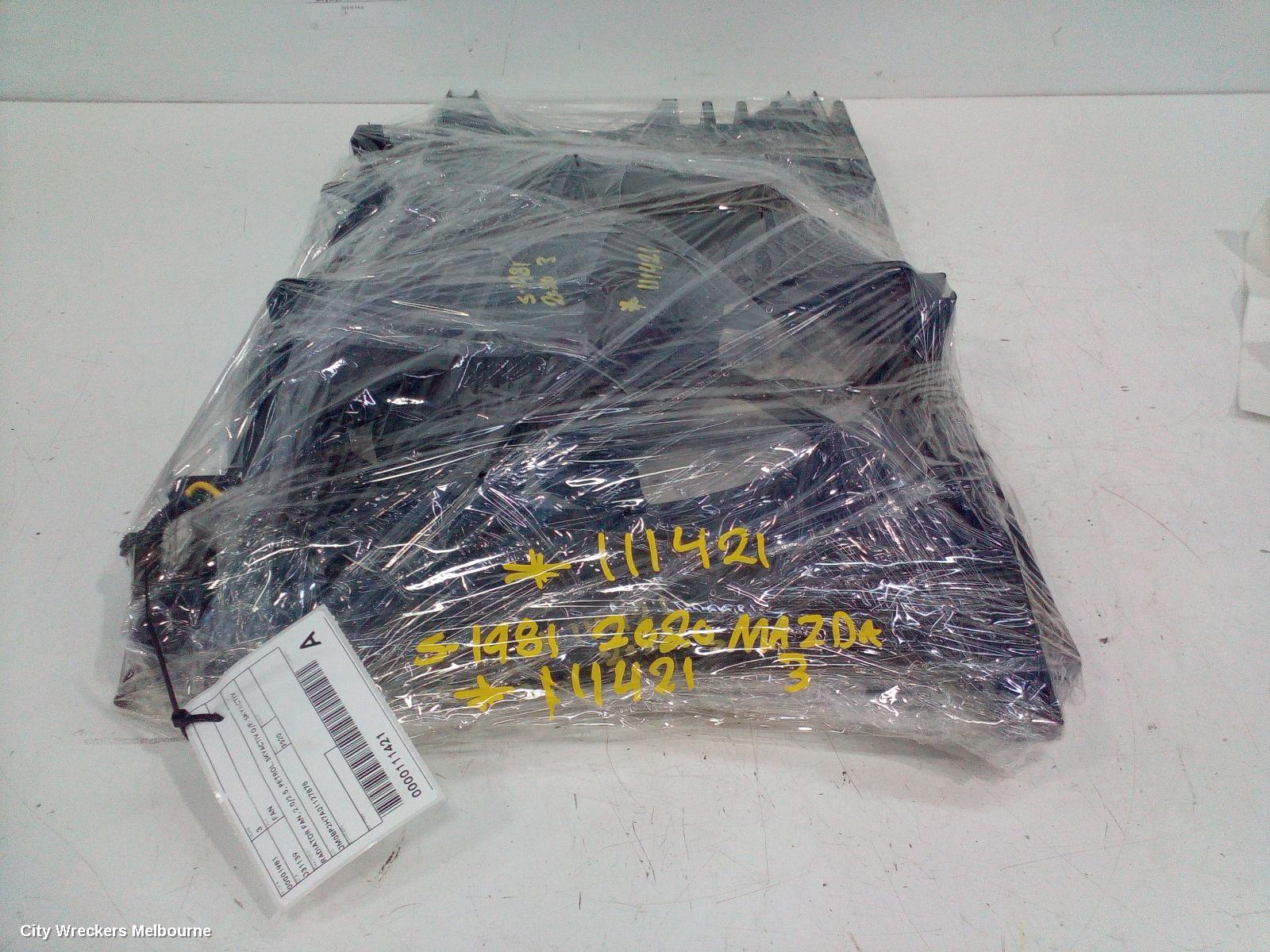 MAZDA 3 FAN, RADIATOR FAN, 2.0/2.5, PETROL, SKYACTIV G/E-SKYACTIV G, BP, 03/2019 ONWARDS