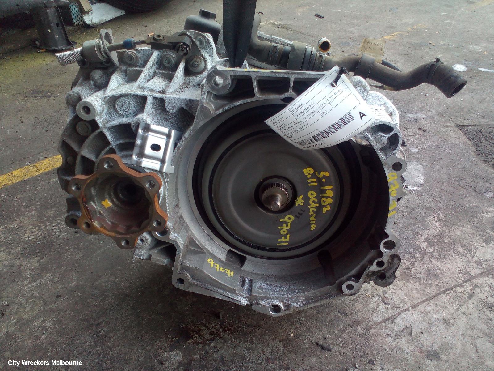 SKODA OCTAVIA TRANS/GEARBOX, AUTO, FWD, DIESEL, 2.0, TURBO, 6 SPEED, 1Z, NLP CODE, 01/2004 - 10/2013