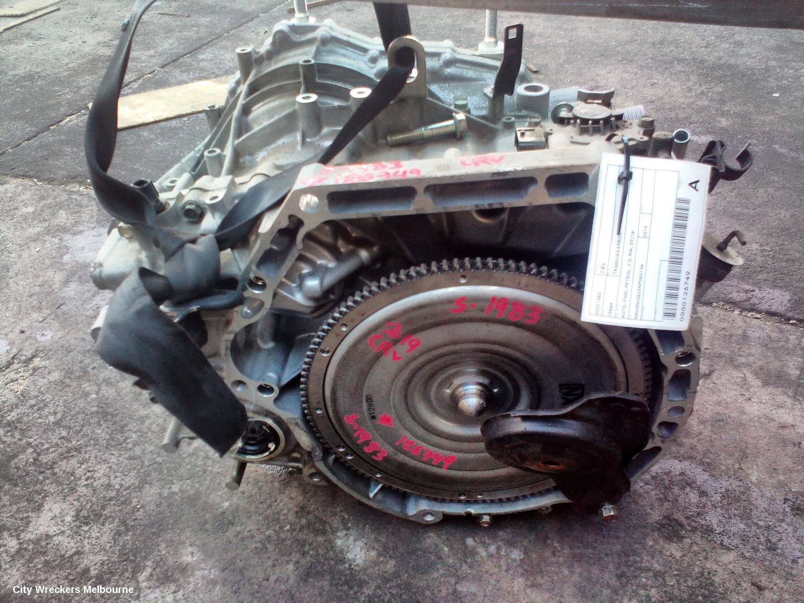 HONDA CRV TRANS/GEARBOX, AUTO, FWD, PETROL, 2.0, RW, 07/2018 ONWARDS