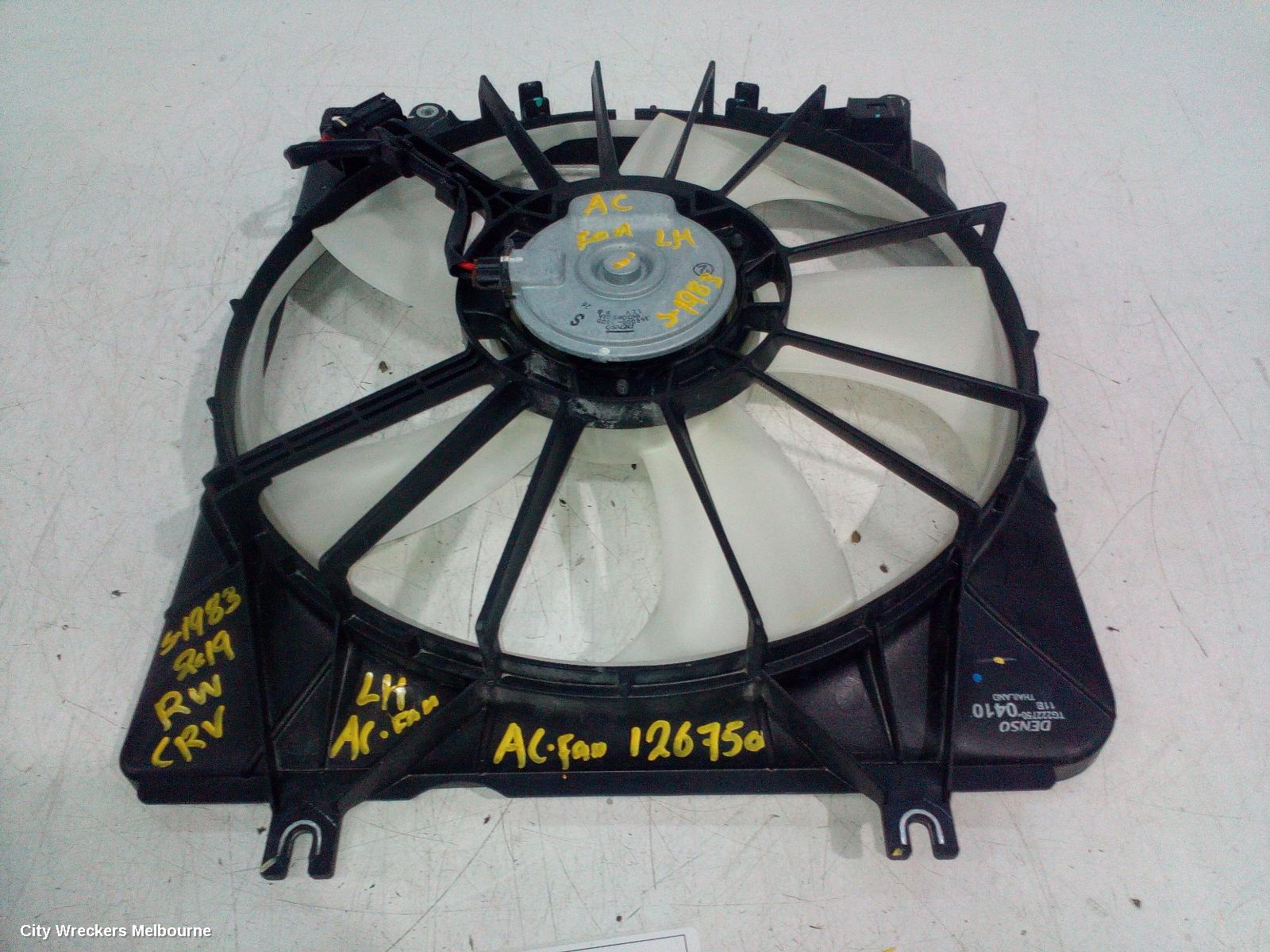 HONDA CRV FAN, A/C FAN (LH SIDE), 7 BLADES, RW, 05/2017 ONWARDS