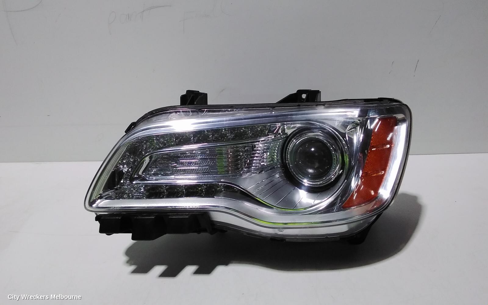 CHRYSLER 300C LEFT HEADLAMP, LX2, XENON, W/ CHROME BEZEL TYPE, 07/2012 - 12/2014